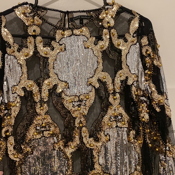 Sequin see thru mesh top - Picture 3 of 3